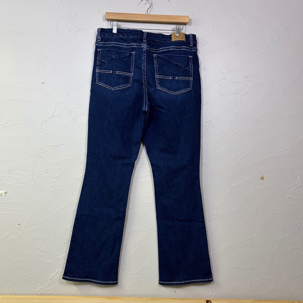 BKE Gabby Bootcut Jeans Womens 32 Dark Wash High Rise Curvy Fit Denim - Picture 4 of 12